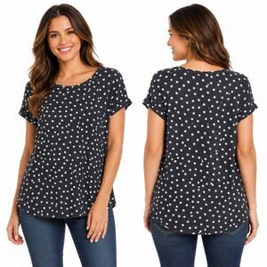 Maurices Large Polka-dot SS Top